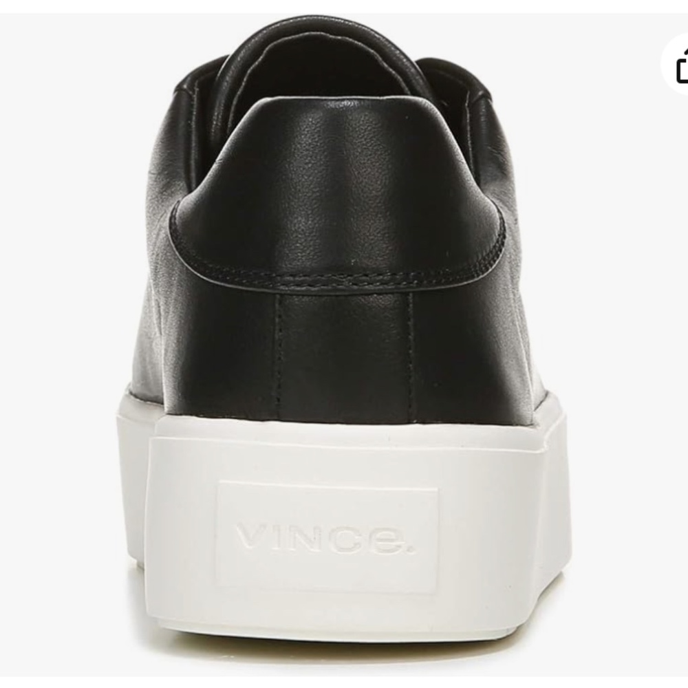 Woman's -Vince - Black Leather Benfield Leather Platform Sneaker (size - 6) - Picture 3 of 16